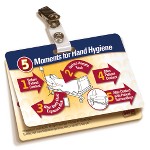 Inpatient: 5 Moments for Hand Hygiene Badgie™ Card